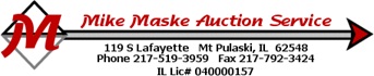 Mike Maske Auction Service